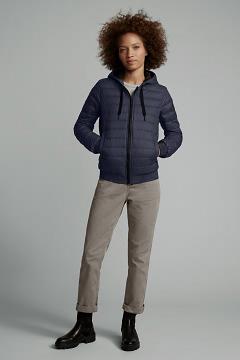 Chamarras Canada Goose Mujer Outlet - Richmond Chaqueta De Plumas Black Label Azul Marino QB4298736